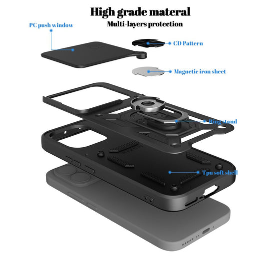 Kuori Xiaomi 17T:lle, OEM, CamShield, Musta