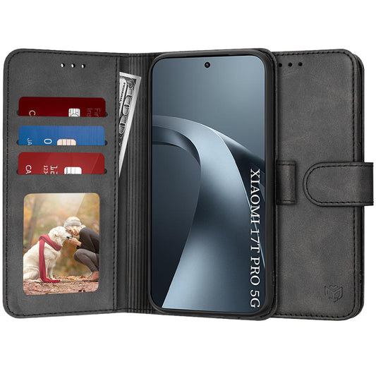 Kuori Xiaomi 17T Pro:lle, Techsuit, Diary Book, Musta