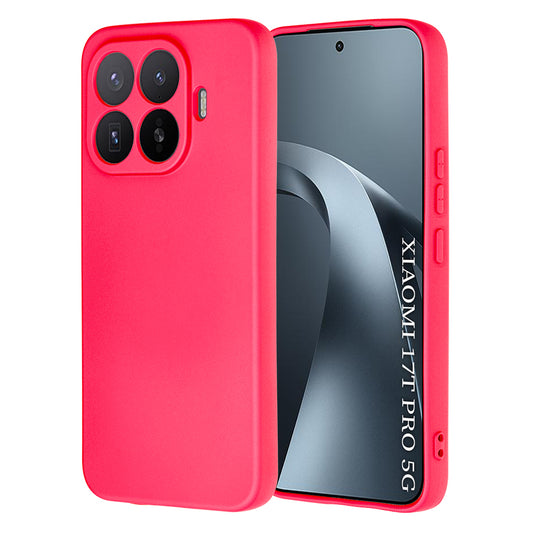 Kuori Xiaomi 17T Pro:lle, Techsuit, SoftFlex, Tummanpunainen