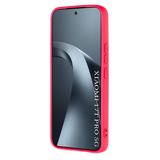 Kuori Xiaomi 17T Pro:lle, Techsuit, SoftFlex, Tummanpunainen
