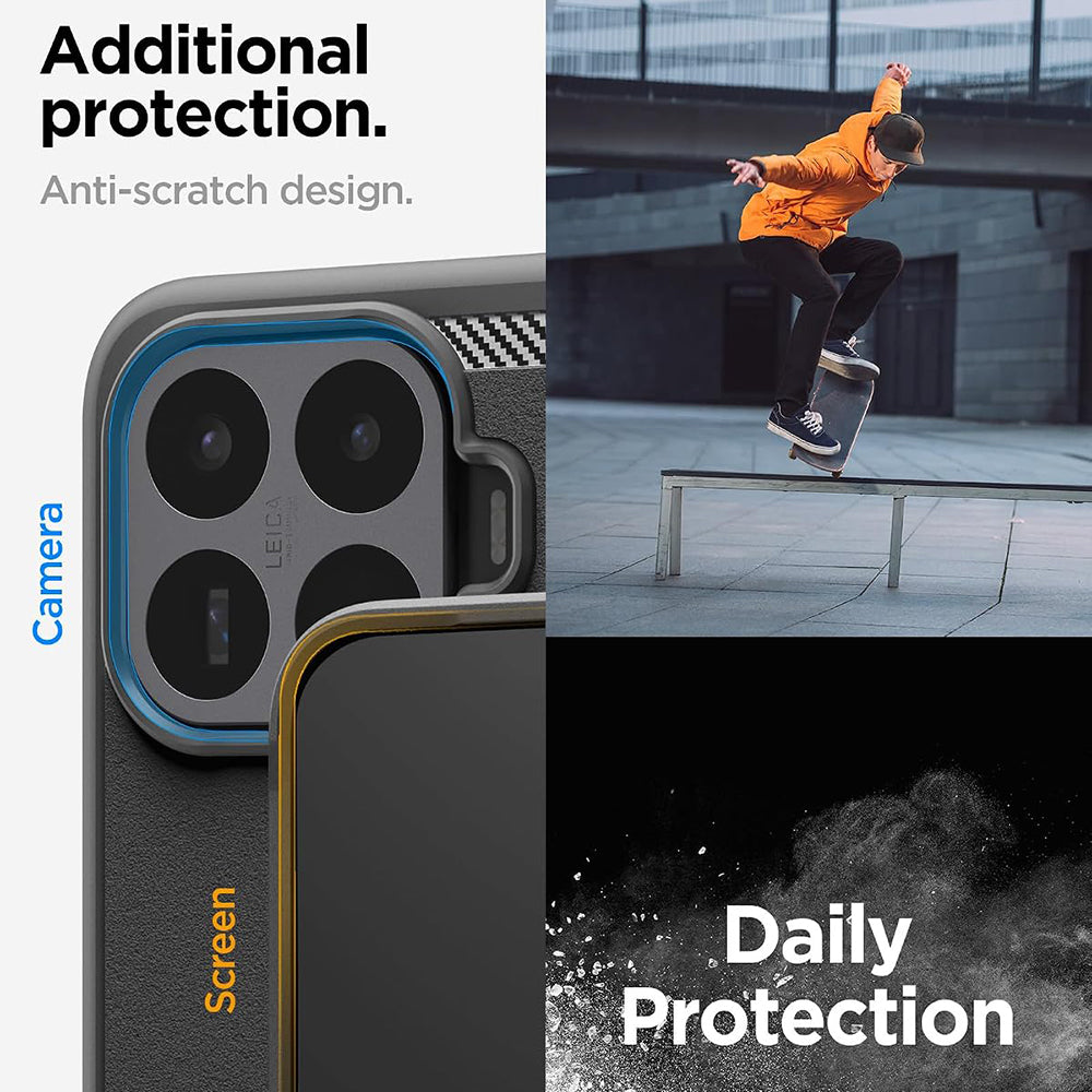 Kuori Xiaomi 17T:lle, Spigen, Rugged Armor, Musta ACS11870