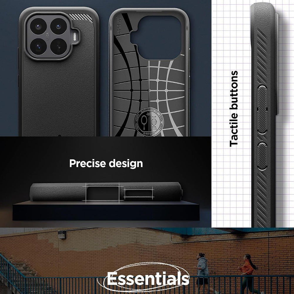 Kuori Xiaomi 17T:lle, Spigen, Rugged Armor, Musta ACS11870