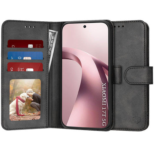 Kuori Xiaomi 17T:lle, Techsuit, Diary Book, Musta