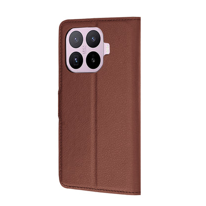 Kuori Xiaomi 17T:lle, Techsuit, nahkainen folio, ruskea