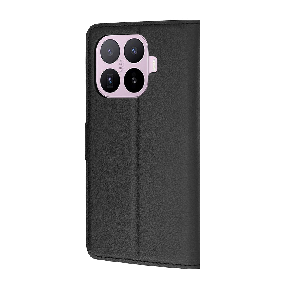 Kuori Xiaomi 17T:lle, Techsuit, nahkainen folio, musta