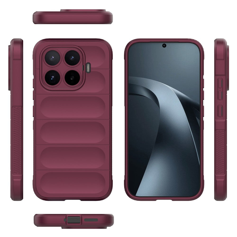 Kuori Xiaomi 17T:lle, Techsuit, Magic Shield, Viininpunainen