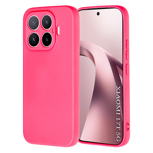 Kuori Xiaomi 17T:lle, Techsuit, SoftFlex, Tummanpunainen