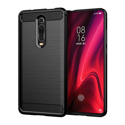 Kuori Xiaomi Mi 9T Pro / 9T / Redmi K20 Pro / K20, Techsuit, Hiili, Musta