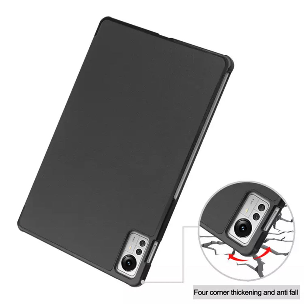 Kuori Xiaomi Pad 5 Pro 12.4:lle, Techsuit, FoldPro, Musta