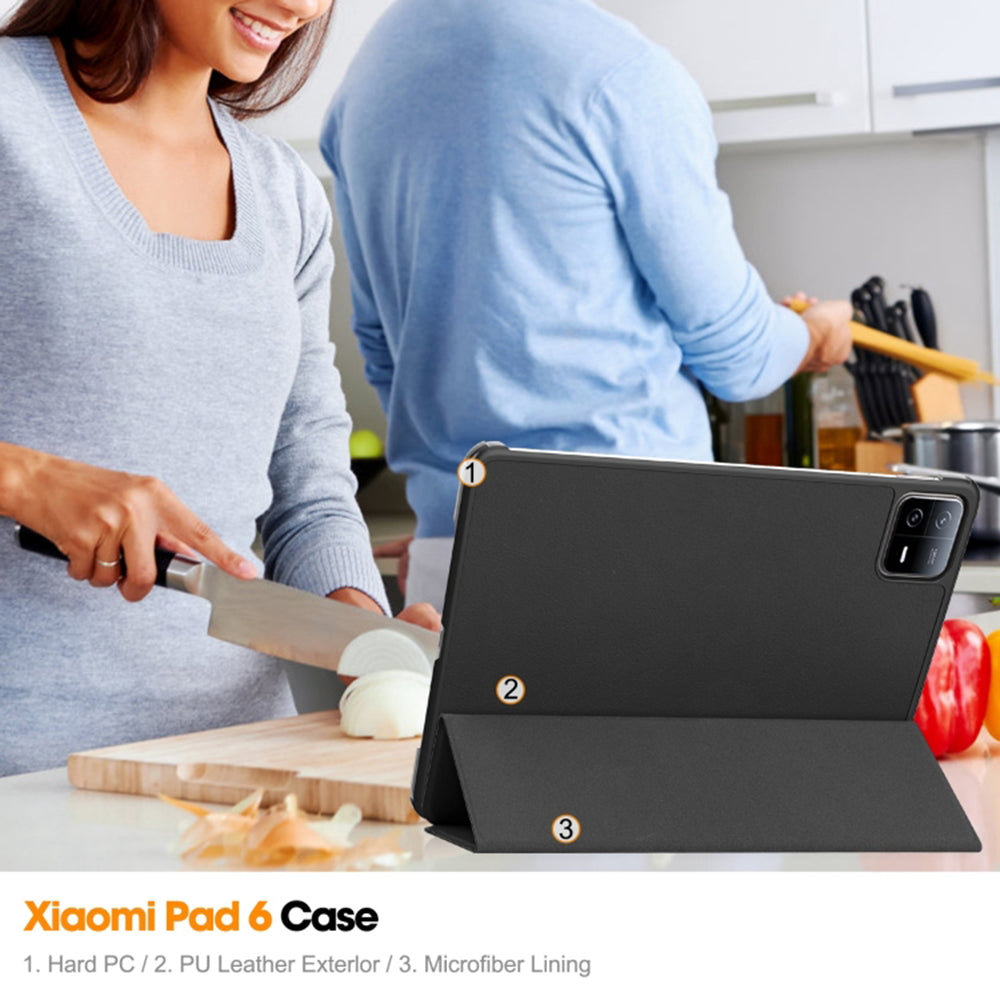 Kuori Xiaomi Pad 6 / 6 Pro:lle, Techsuit, FoldPro, Musta