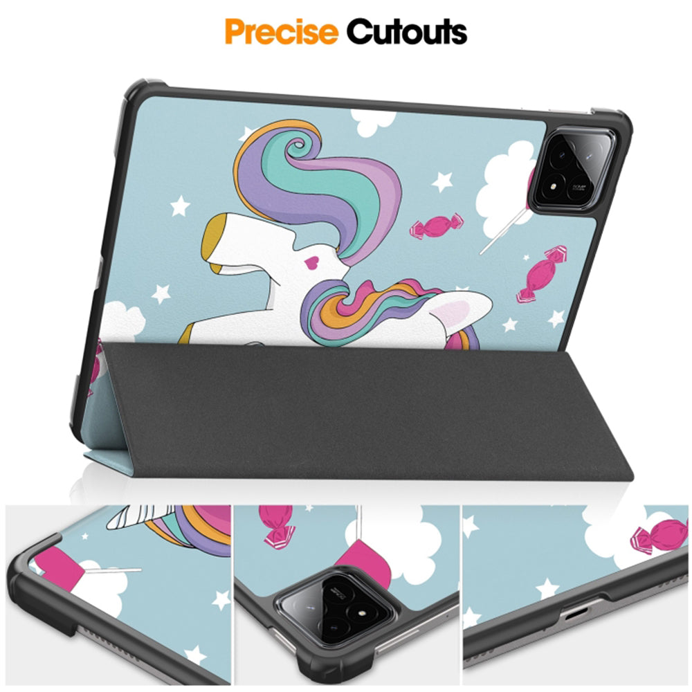 Suojakuori Xiaomi Pad 6S Pro 12.4:lle, Techsuit, FoldPro Unicorn, Monivärinen