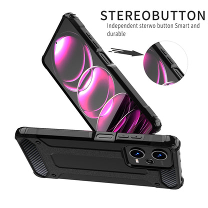 Kuori Xiaomi Poco C65 / Redmi 13C:lle, Techsuit, Hybrid Armor, Musta