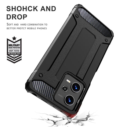 Kuori Xiaomi Poco C65 / Redmi 13C:lle, Techsuit, Hybrid Armor, Musta