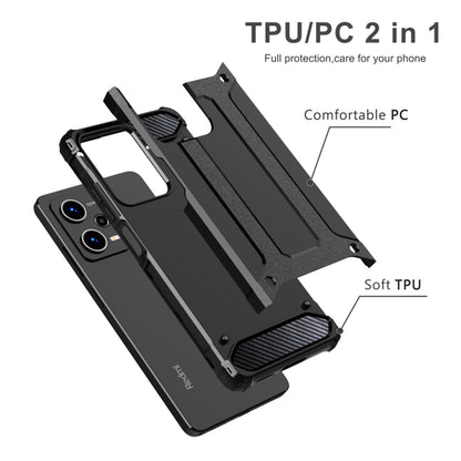 Kuori Xiaomi Poco C65 / Redmi 13C:lle, Techsuit, Hybrid Armor, Musta