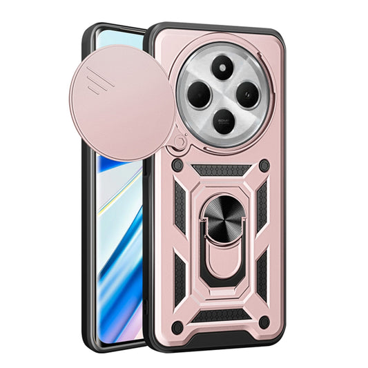 Kuori Xiaomi Poco C75 / Redmi 14C:lle, Techsuit, CamShield, Vaaleanpunainen
