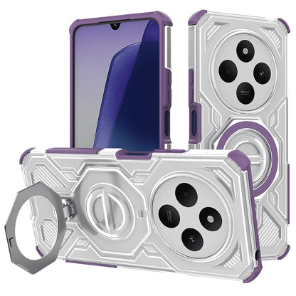 Kuori Xiaomi Poco C75 / Redmi 14C:lle, Techsuit, Carbon Shield Pro, Violetti