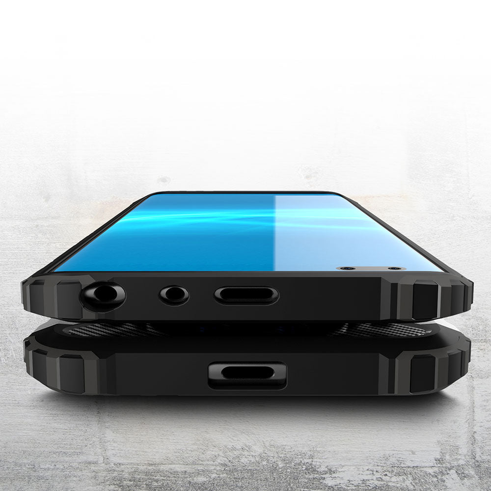 Kuori Xiaomi Poco C75 / Redmi 14C:lle, Techsuit, Hybrid Armor, Musta