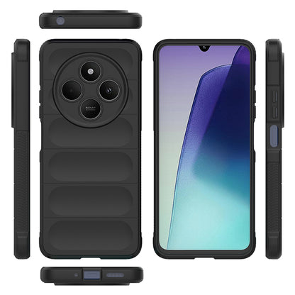 Kuori Xiaomi Poco C75 / Redmi 14C:lle, Techsuit, Magic Shield, Musta