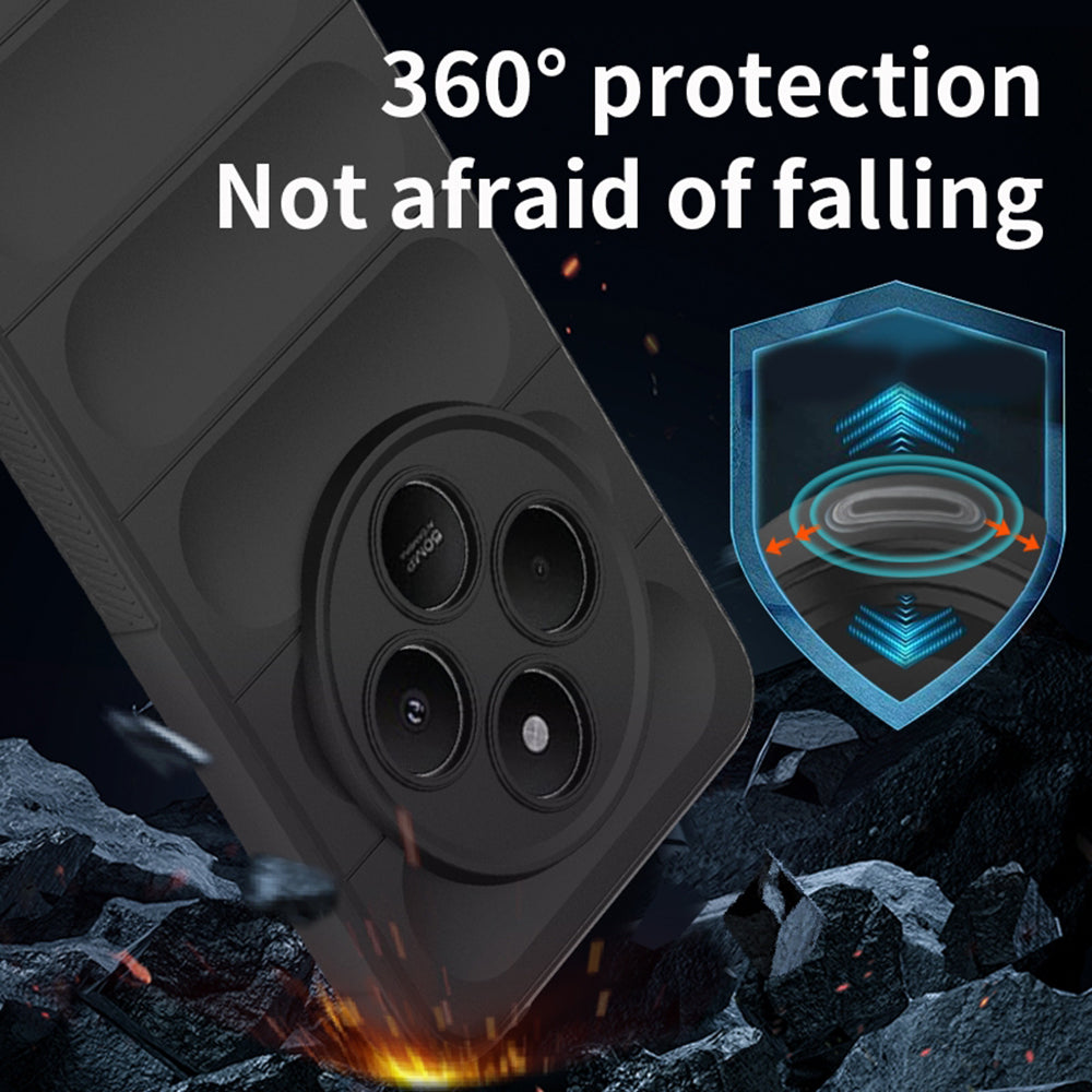 Kuori Xiaomi Poco C75 / Redmi 14C:lle, Techsuit, Magic Shield, Musta