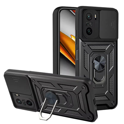 Kuori Xiaomi Poco F3 / Mi 11i:lle, Techsuit, CamShield, Musta