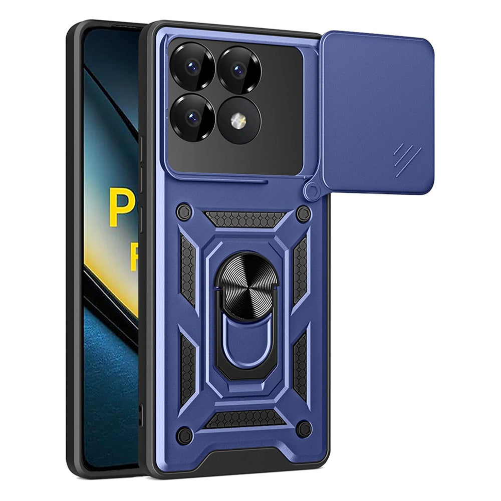 Kuori Xiaomi Poco F6 Pro:lle, Techsuit, CamShield, Sininen