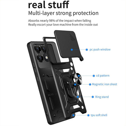 Kuori Xiaomi Poco F6 Pro:lle, Techsuit, CamShield, Vihreä