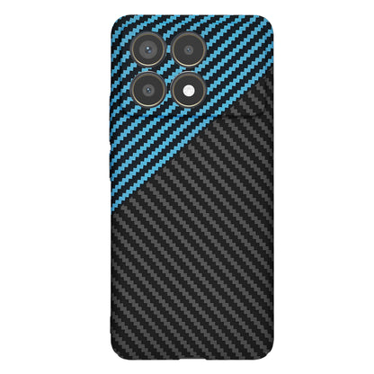 Case for Xiaomi Poco F6 Pro, Techsuit, Carbonite FiberShell, Black Blue