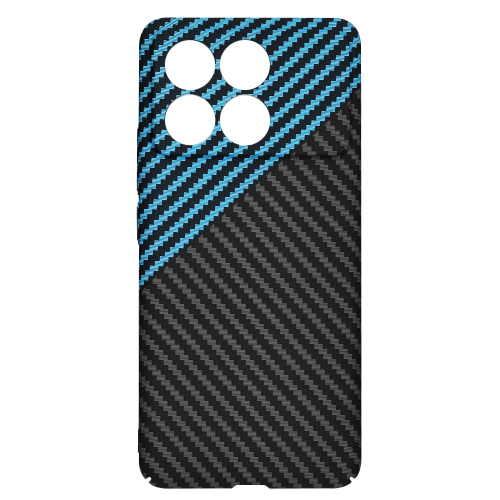Case for Xiaomi Poco F6 Pro, Techsuit, Carbonite FiberShell, Black Blue
