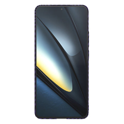Case for Xiaomi Poco F6 Pro, Techsuit, Carbonite FiberShell, Purple