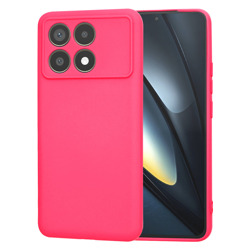 Kuori Xiaomi Poco F6 Pro:lle, Techsuit, SoftFlex, Tummanpunainen