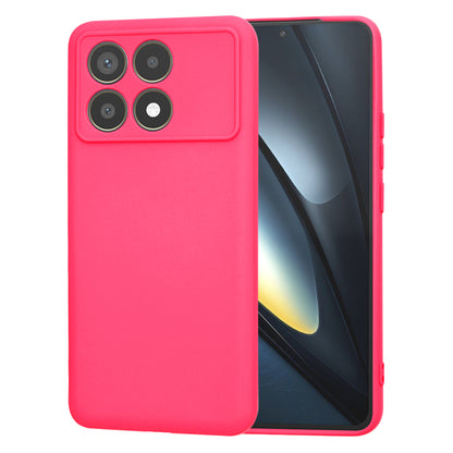 Kuori Xiaomi Poco F6 Pro:lle, Techsuit, SoftFlex, Tummanpunainen