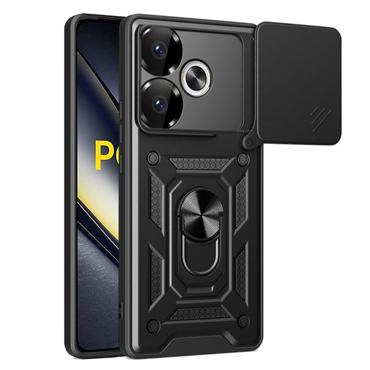 Kuori Xiaomi Poco F6:lle, Techsuit, CamShield, Musta