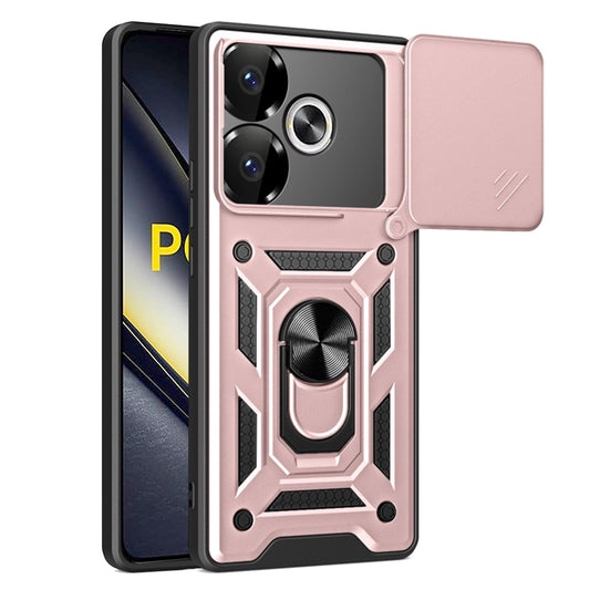 Kuori Xiaomi Poco F6:lle, Techsuit, CamShield, Vaaleanpunainen