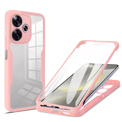 Kuori Xiaomi Poco F6:lle, Techsuit, ColorVerse 360, vaaleanpunainen