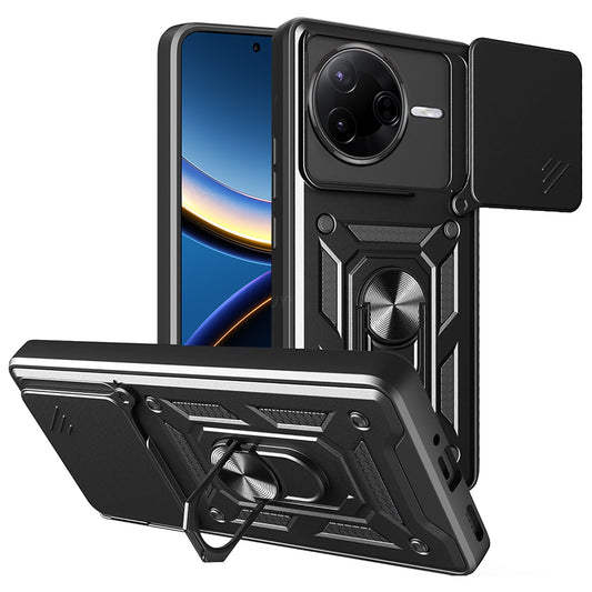 Kuori Xiaomi Poco F7 Pro:lle, Techsuit, CamShield, Musta