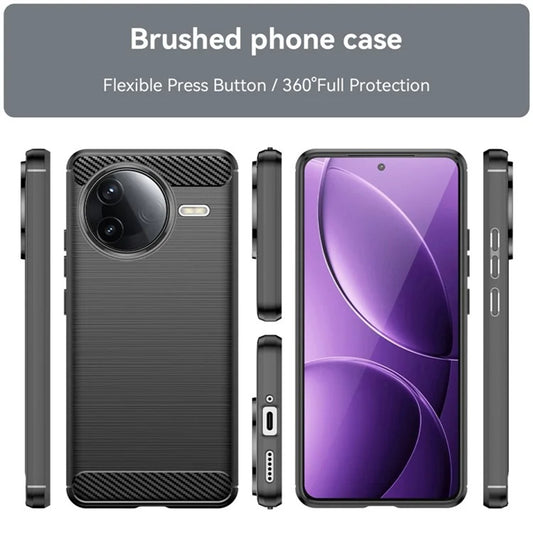 Kuori Xiaomi Poco F7 Pro:lle, Techsuit, Hiili, Musta