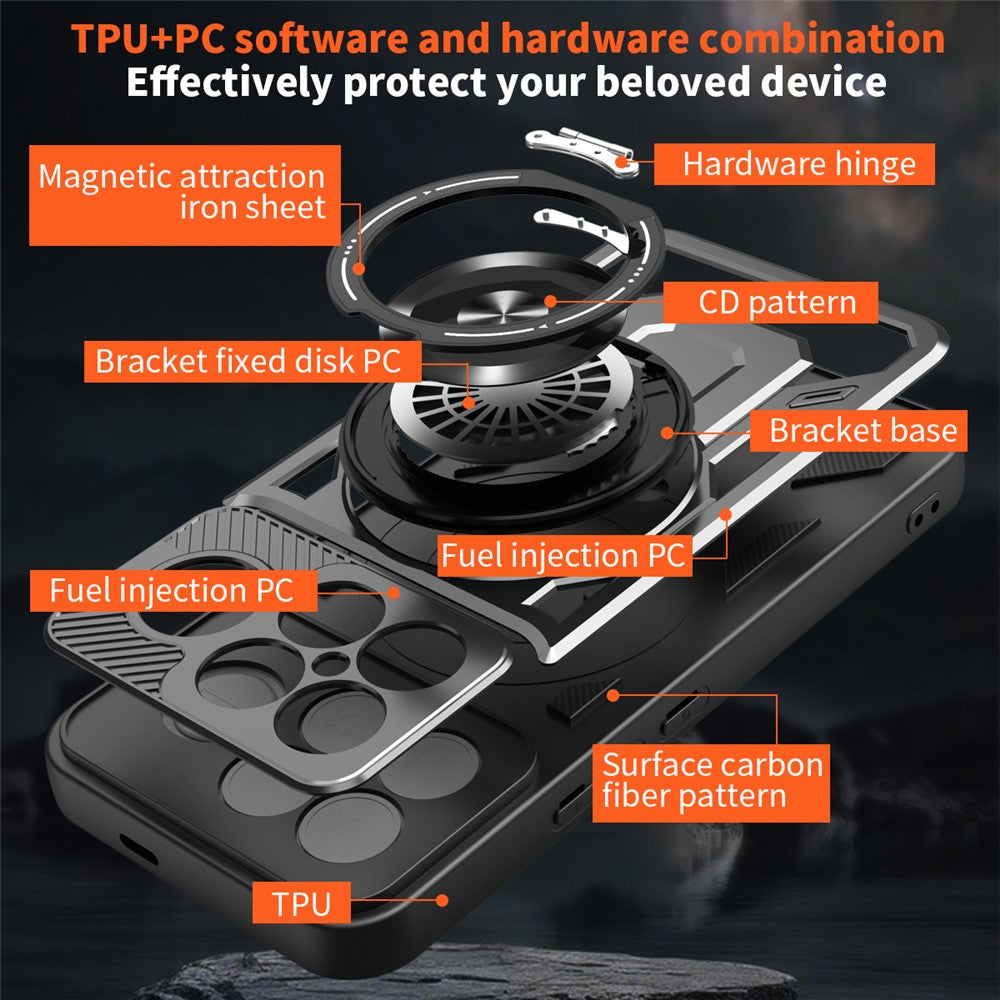 Kotelo Xiaomi Poco F8 Ultra, Techsuit, RuggedCam, Musta