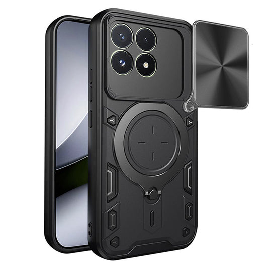 Suojakuori Xiaomi Poco F9 Pro -puhelimelle, Techsuit CamGuard Pro, musta