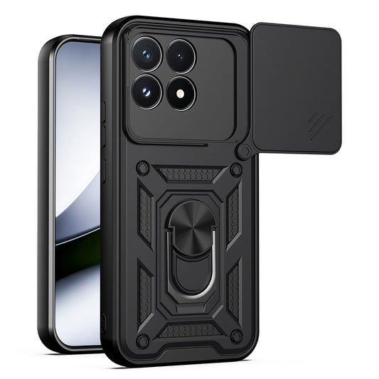 Kuori Xiaomi Poco F9 Pro:lle, Techsuit, CamShield, Musta