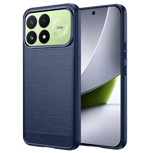 Suojakuori Xiaomi Poco F9 Pro -puhelimelle, Techsuit, hiilikuitu, sininen