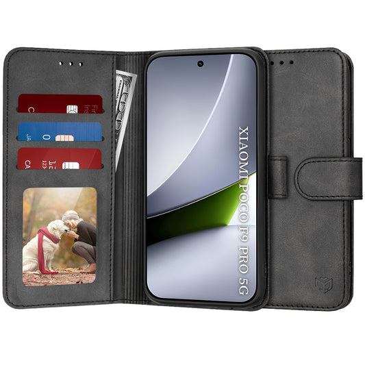 Suojakuori Xiaomi Poco F9 Pro -puhelimelle, Techsuit, Diary Book, musta