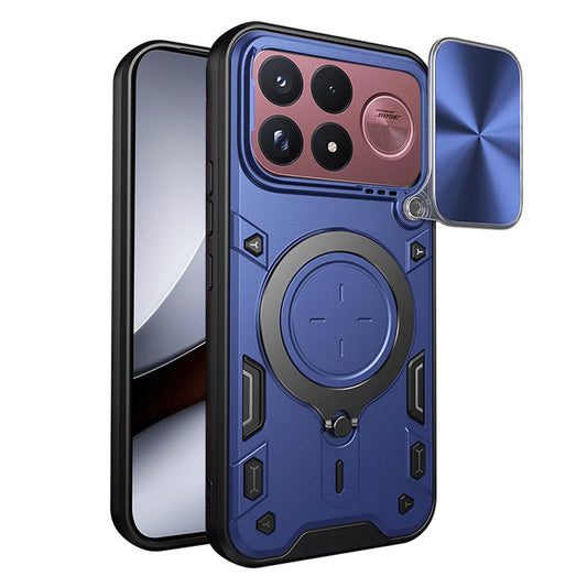 Suojakuori Xiaomi Poco F9 Ultra -puhelimelle, Techsuit CamGuard Pro, sininen