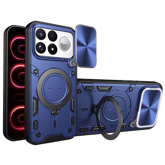 Suojakuori Xiaomi Poco F9 Ultra -puhelimelle, Techsuit CamGuard Pro, sininen