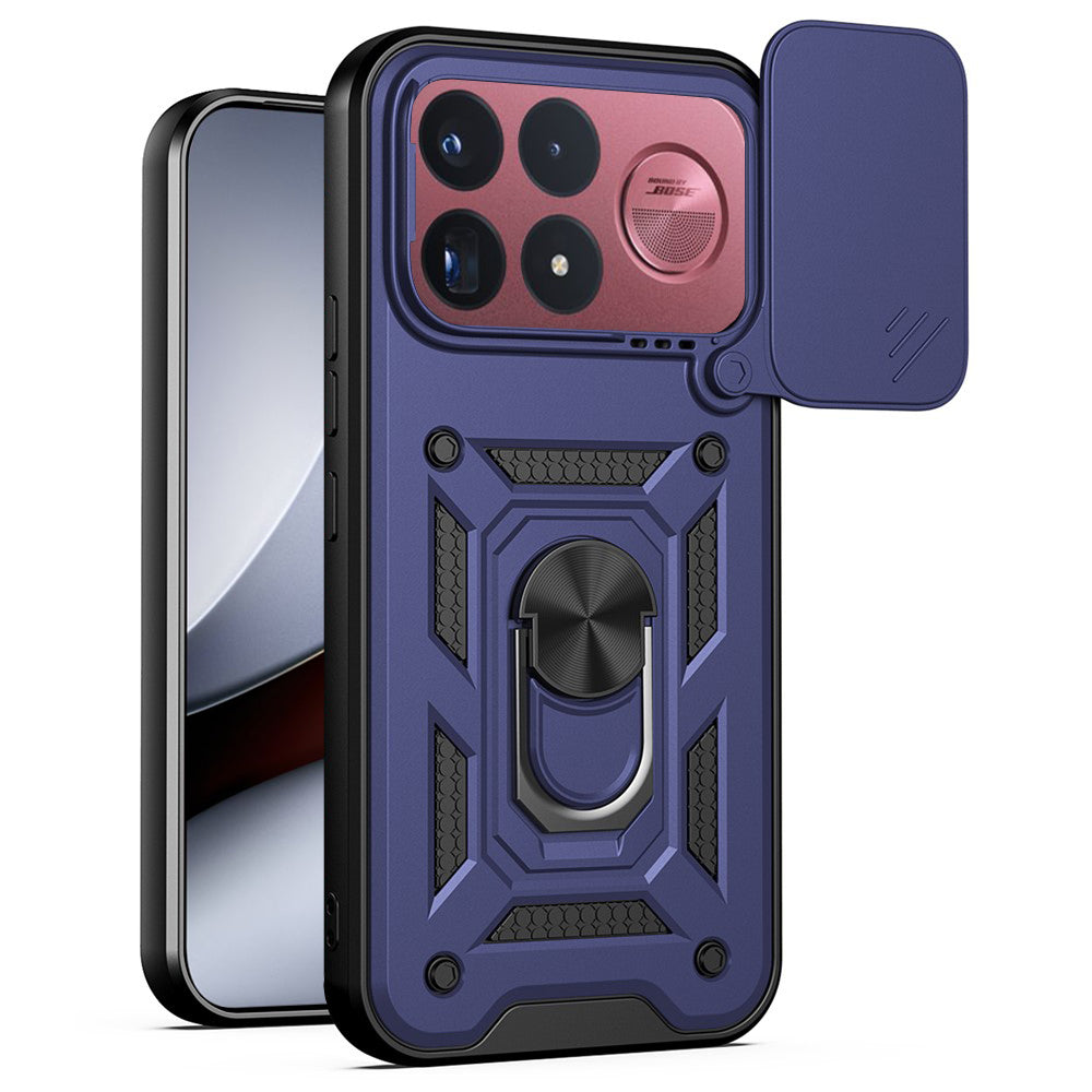 Suojakuori Xiaomi Poco F9 Ultra -puhelimelle, Techsuit, CamShield, sininen