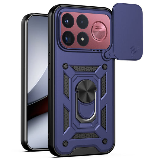 Suojakuori Xiaomi Poco F9 Ultra -puhelimelle, Techsuit, CamShield, sininen