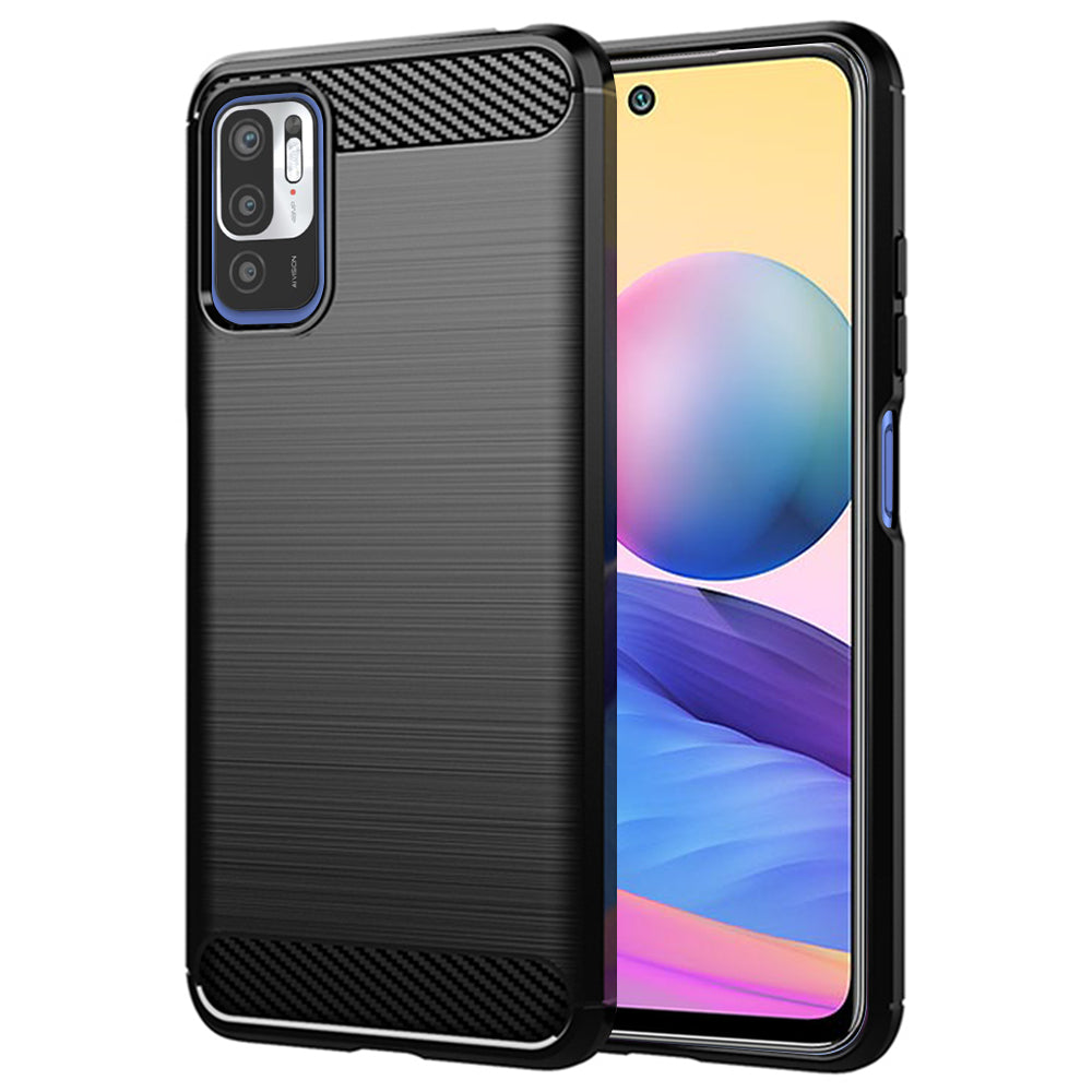 Kuori Xiaomi Poco M3 Pro 5G / Redmi Note 10 5G:lle, Techsuit, Hiili, Musta
