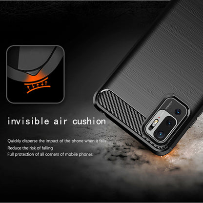 Kuori Xiaomi Poco M3 Pro 5G / Redmi Note 10 5G:lle, Techsuit, Hiili, Musta