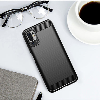 Kuori Xiaomi Poco M3 Pro 5G / Redmi Note 10 5G:lle, Techsuit, Hiili, Musta