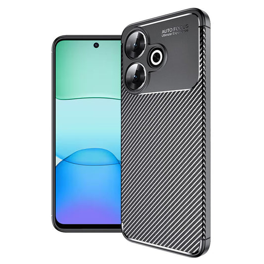 Kuori Xiaomi Poco M6 4G / Redmi 13:lle, Techsuit, Hiilikuitu, Musta