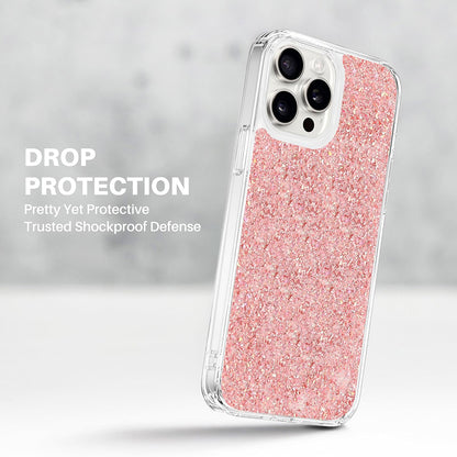 Suojakotelo Xiaomi Poco M6 / C65 / Redmi 13C 5G / 13C, Techsuit, Sparkly Glitter, Pinkki